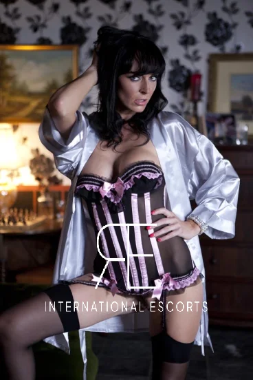 British porn star Lena Franki posing in sexy lingerie 