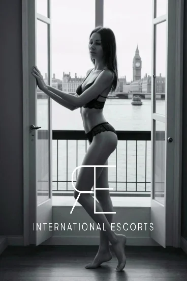 A London escort showing off her view from her apartment 