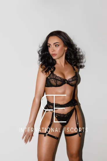 Paddington escort wearing black lingerie 